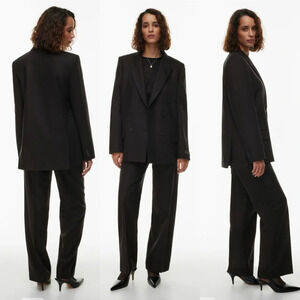 NWT Aritzia Wilfred New Destiny Blazer City Cashmere Black Size 2